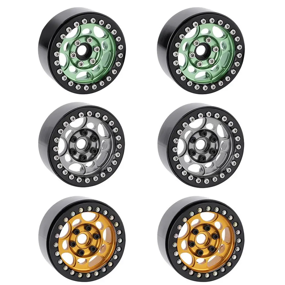 

1/10 TRX4 Model Car Accessories for SCX10 D90 D110 Rim Hub Aluminum Alloy Tires RC Car Toy Parts 1.9" Beadlock Wheel
