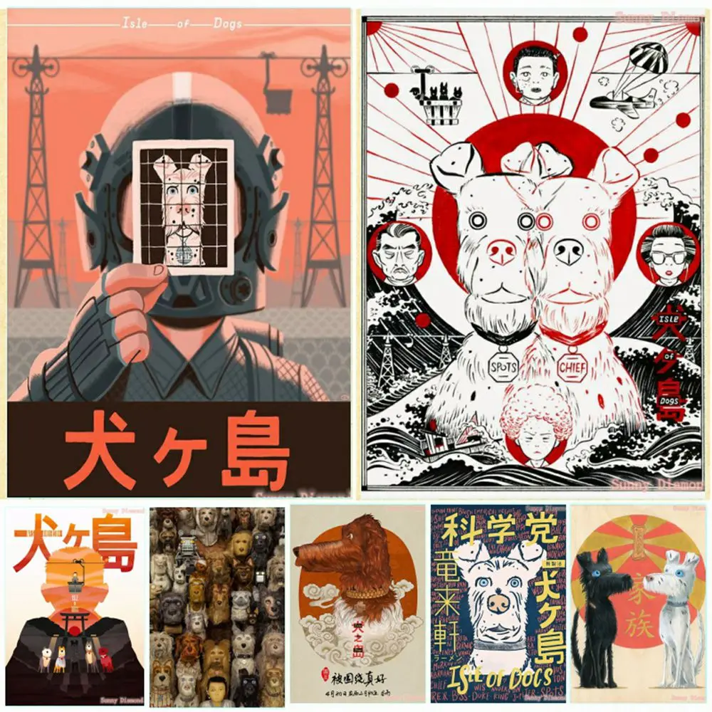 50 Designs Wes Anderson Movie Diamond Painting Isle of Dogs Poster Artwork Fancy Wall Mosaic Embroidery Home Decor Children Gift
