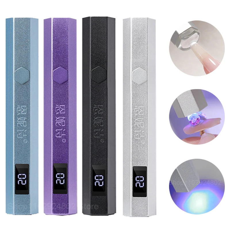 

1 Set Handheld Nail Dryer Lamp UV LED Nail Lamps Mini Flashlight Pen Salon USB Nail Dryer Machine Gel Nail Polish Stamping Tools