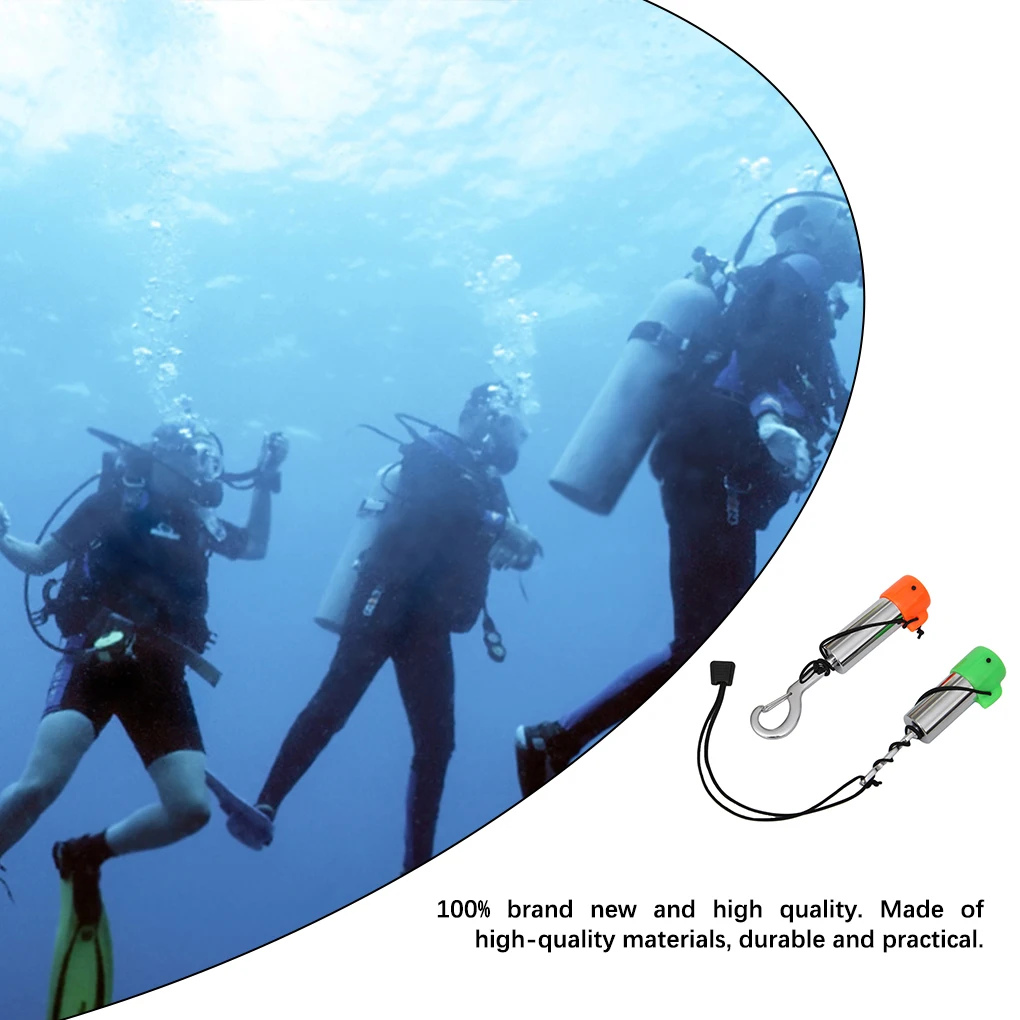 

Signal Shaker Rattle Lanyard Hook Sounder Hard Noise Maker Universal Underwater Skin Scuba Free Diving with Hook