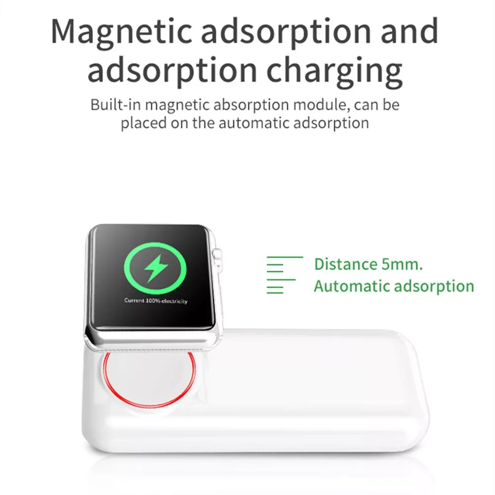 

2023New Mini Power Bank Spare Battery for iWatch Series External Battery 5200 mAh Portable Battery Chargers Powerstation
