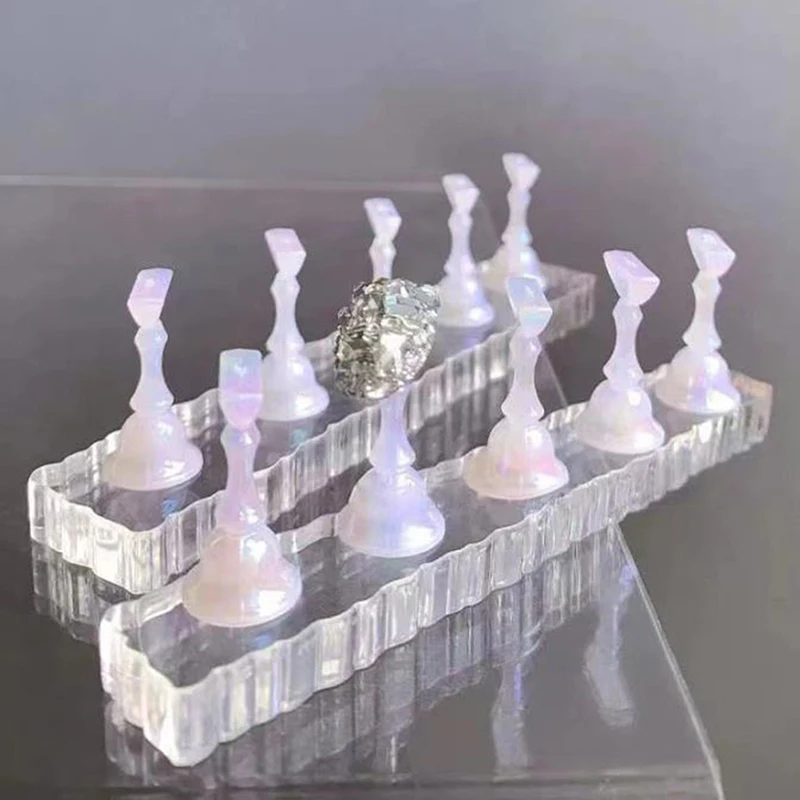 Акриловая подставка для демонстрации ногтей 1 набор Магнитная практики