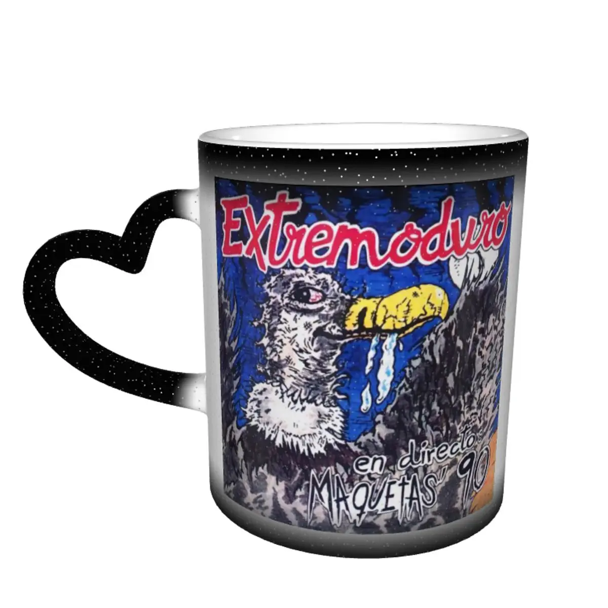 

Extremoduro Color Changing Mug in the Sky Novelty Ceramic Heat-sensitive Cup Funny Novelty Extremoduro Beer mugs