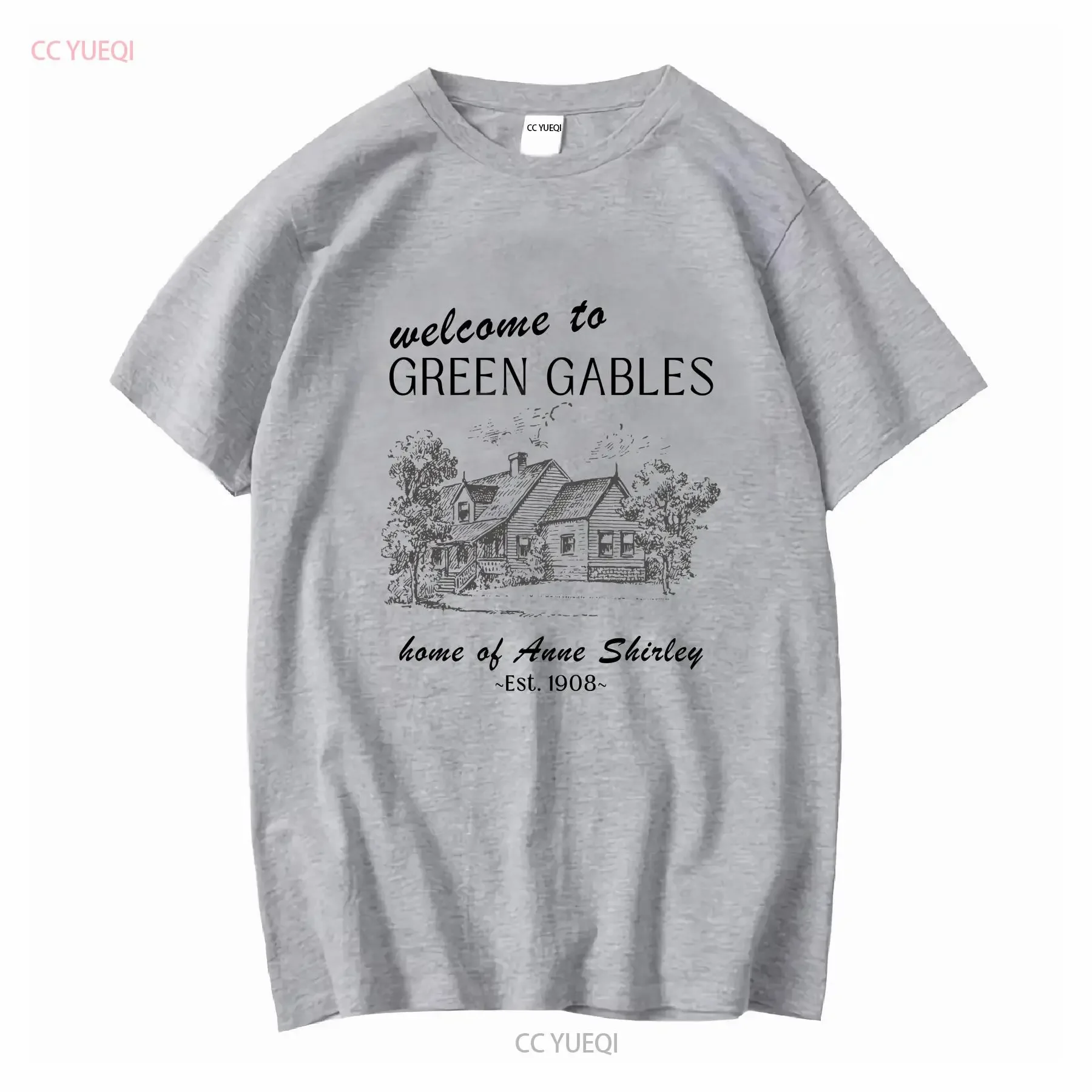 Фото Футболка Anne Of Green Gables Shirley Gilbert Blythe Bookish Merch Kindred Spirits Cottagecore Light Academy с круглым вырезом винтажная №3