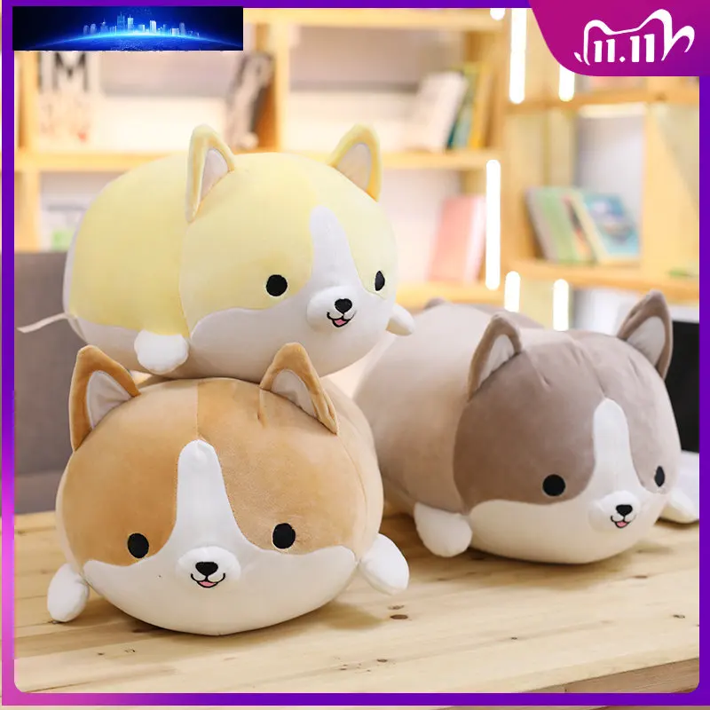 

30/50/60cm Cute Corgi Dog Plush Toy Stuffed Soft Animal Cartoon Pillow Lovely Christmas Gift for Kids Kawaii Valentine Present
