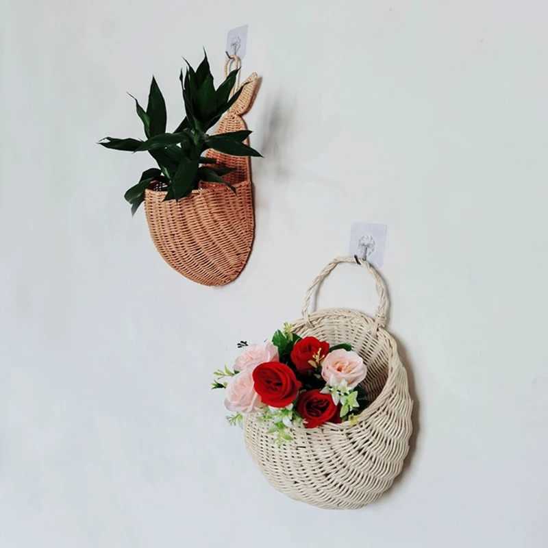 

Подвесная плетеная корзина ротанговый для цветочного оформления