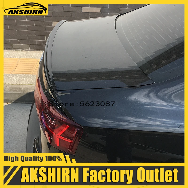 

ABS Plastic Unpainted Color Rear Trunk Wing Lip Spoiler Car Accessories For Audi A6 C7 Spoiler 2011 2012 2013 2014 2015 2016