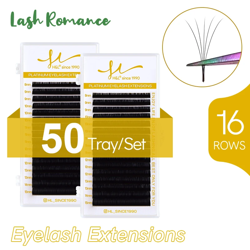 

Eyelashes Extensions Tools Women Make Up Tools 16 Rows 50 Trays OEM/ODM Acceptable Narrow Thin Tape