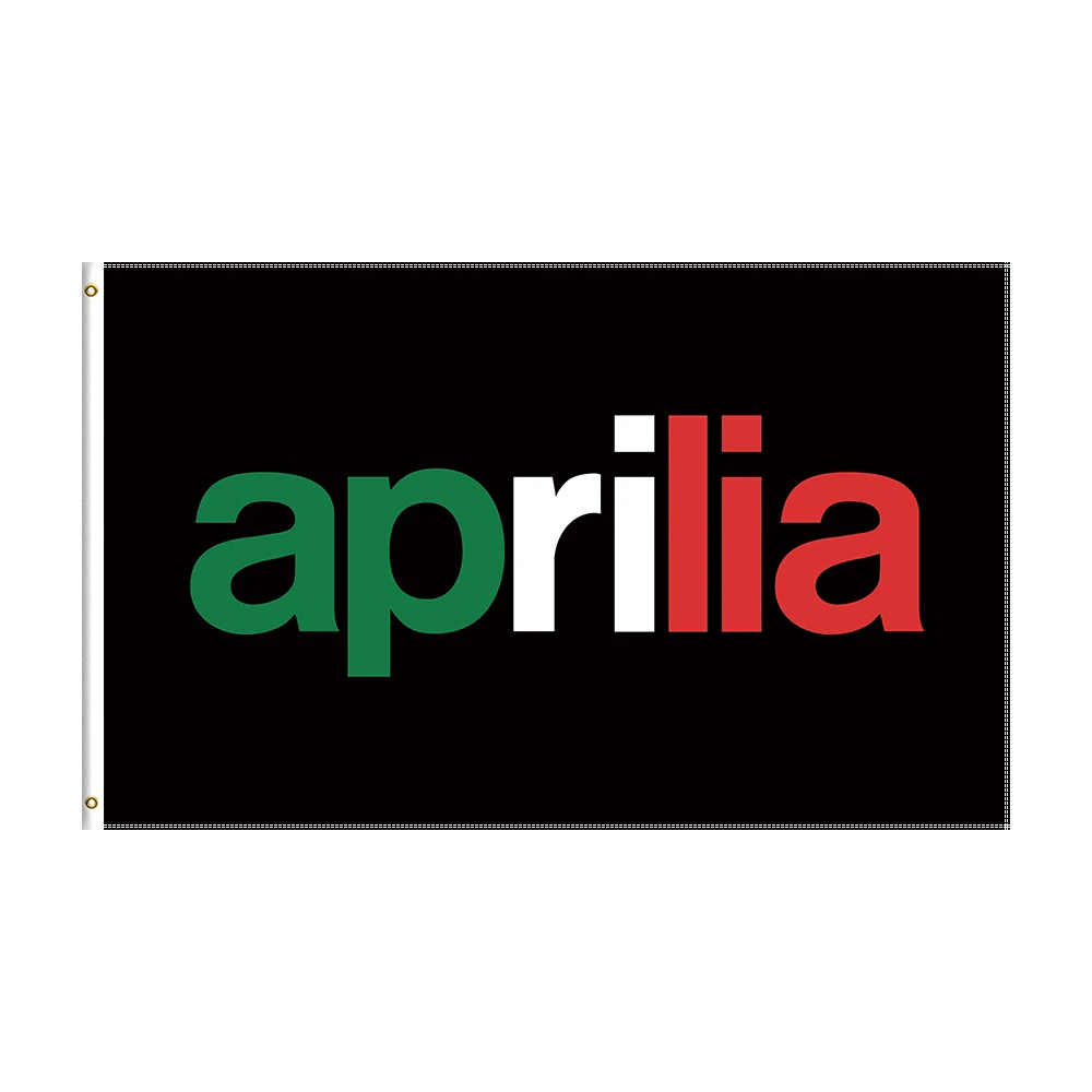 

3x5 Ft Aprilia Flag Polyester Printed Motorcycle Racing Banner For Decor