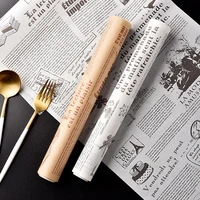 newspaper style design10m30cm bbq sandwich bread burger biscuit fries delicatessen baking paper cake wrappers kitchen items new