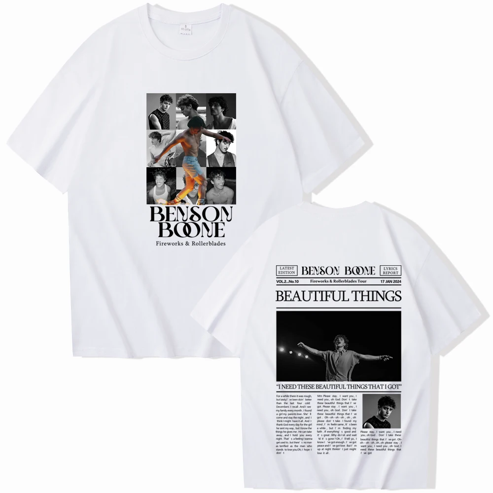 Рубашка Benson Boone Футболки Fireworks &amp Rollerblades Топы