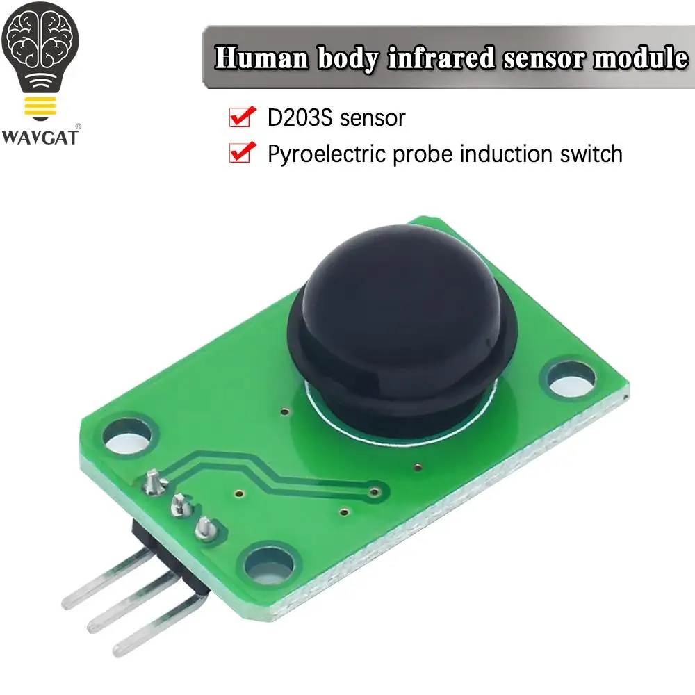 

120 degree Pyroelectric Infrared sensor Human Body Detecting PIR Motion Sensor Module for Arduino MCU Board Module