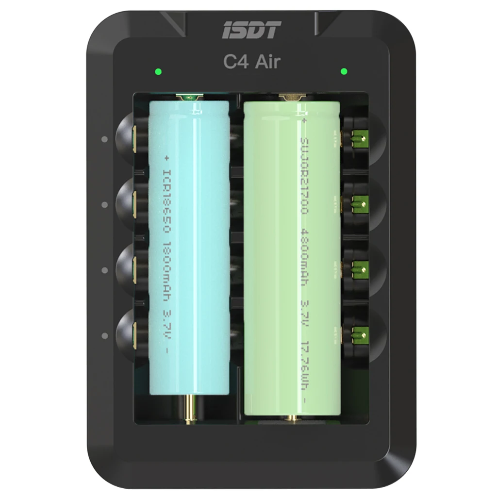 

ISDT C4 Air 4A 6 Slots USB Type-C input Smart Charger with APP Connection for RC AA AAA Li-ion Rechargeable Battery Replacement
