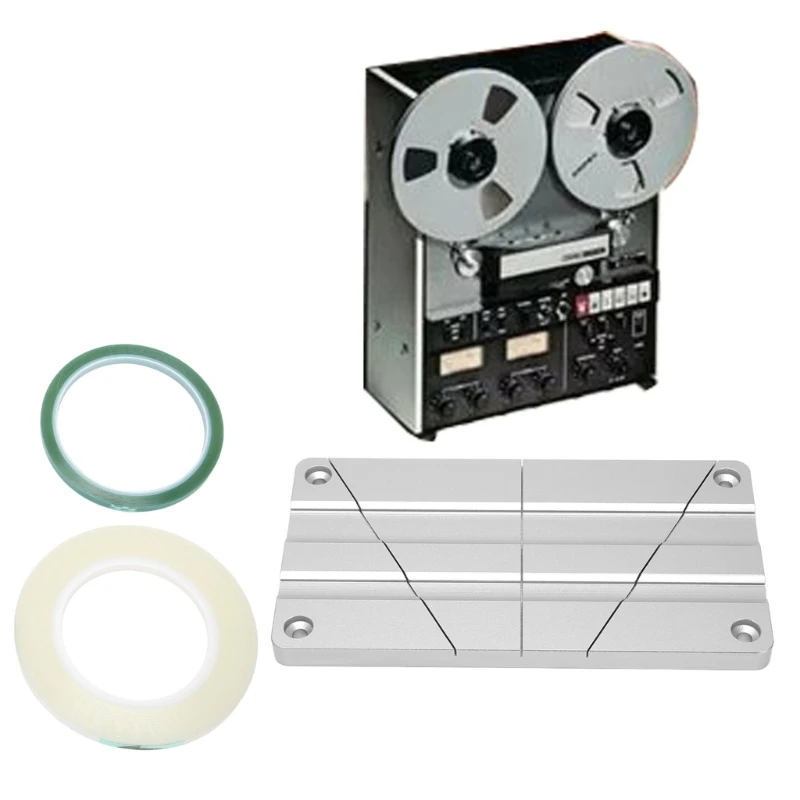 

Professional Tape Splicing Set Reel to Reel Tape Splicing Block for Open Reel To Reel Tape Media Precise 1/4 10inch