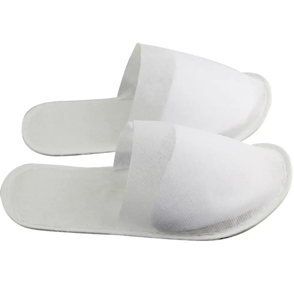 

Closed Toe Flat Solid Color Shoes Slippers 5Pairs Disposable Non-Slip Travel