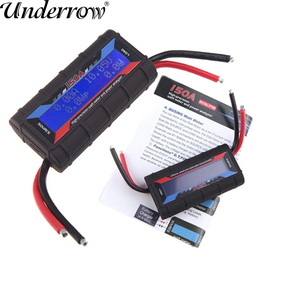 

Build Power Current Power Analyzer 150A RC High Precision Power Analyzer & Watt Meter W/ Backlight LCD