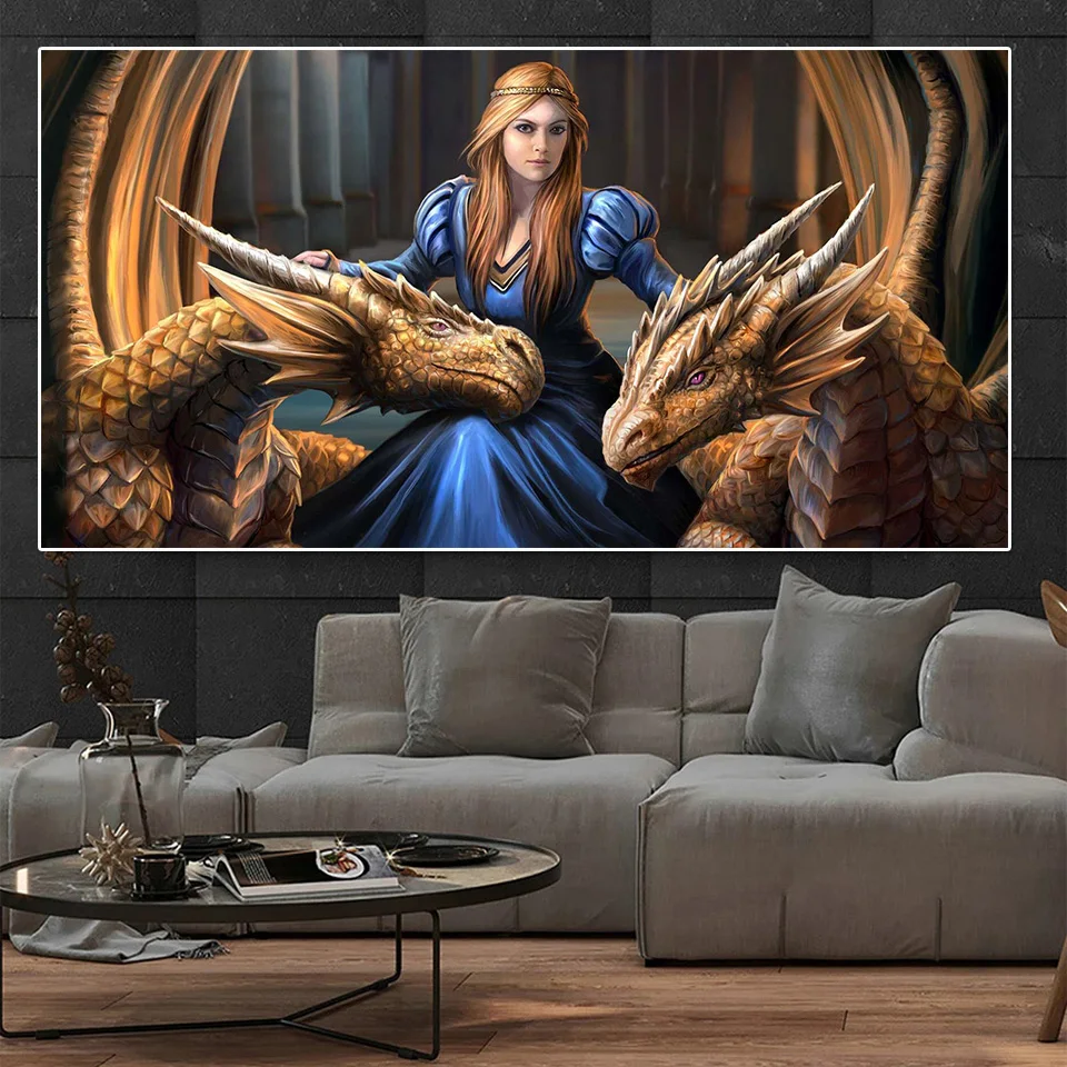 

Large Gothic Angel Diamond Painting Cross Stitch Amazing Beautiful Woman Full Diamond Embroidery Rhinestones Home Decor Artwork