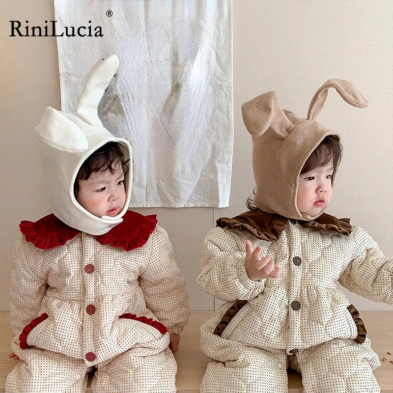 

RiniLucia 2022 Autumn Newborn Infant Baby Boys Girls Romper Playsuit Overalls Cotton Long Sleeve Baby Jumpsuit Newborn Clothes