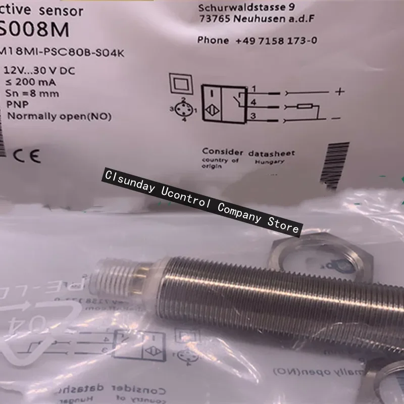 3 шт. новый вставной бесконтактный переключатель BES008M BES M18MI-PSC80B-S04K