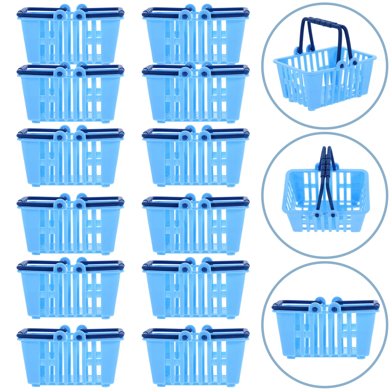 

12 Pcs Kids Grocery Basket Shopping Baskets Groceries Toddlers Ages Pretend Play Toys House