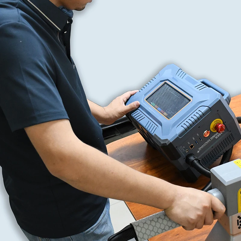 50 Вт волоконная лазерная маркировочная машина ручной маленький промышленный