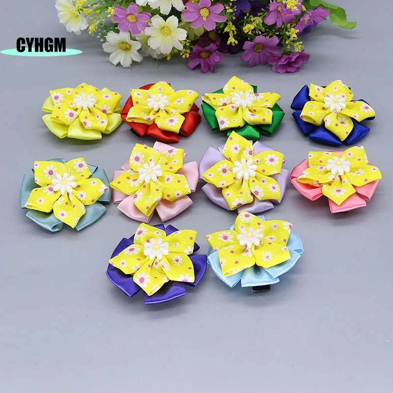 

wholesale new ribbon hair clips for girls Fashion silk hairpins cute Headband Barrettes hanfu hair accessory S06-4