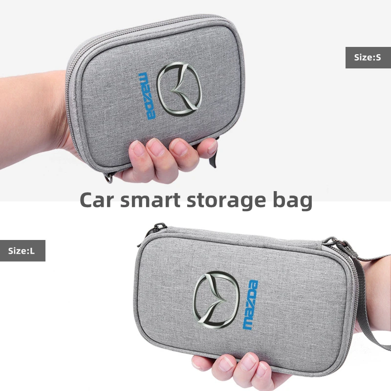 

NEW Waterproof Car key car driver's license USB Earphone Storage bag for Mazda 3 RX8 RX7 MX3 Axela 6 Atenza MX5 CX9 CX5 CX7 323