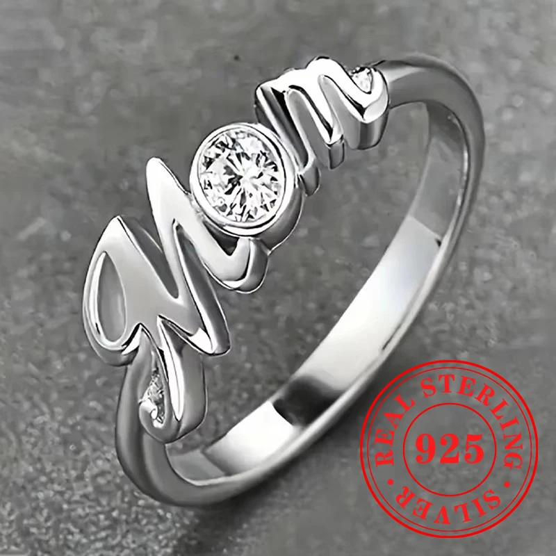 Huitan модные кольца из стерлингового серебра 925 пробы для мамы необычный подарок