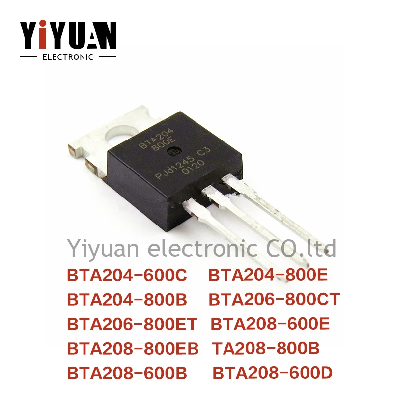 

5PCS NEW BTA204-600C BTA204-800E BTA204-800B BTA206-800CT BTA206-800ET BTA208-600E BTA208-800E BTA208-800B BTA208-600B Thyristor