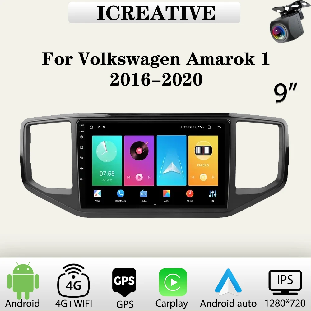 Автомобильный радиоприемник Android для Volkswagen Amarok 1 2016-2020 мультимедийный плеер Carplay