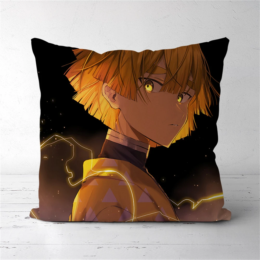 

Demon Slayer Agatsuma Zenitsu Anime Two Sided Pillow Cushion Case Cover 291