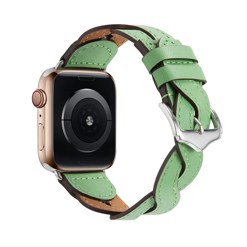 Strap for apple watch 8 45mm leather watch band 41mm 44mm 40mm 49mm 42mm 38mm watchband correa bracelet iWatch ultra series SE 6