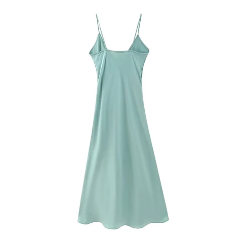 PB&ZA Spring Summer Women Long Dress Luxury Evening Lingerie Slip Dresses Chic and Elegant Mujer Vestidos Party Outfits Female