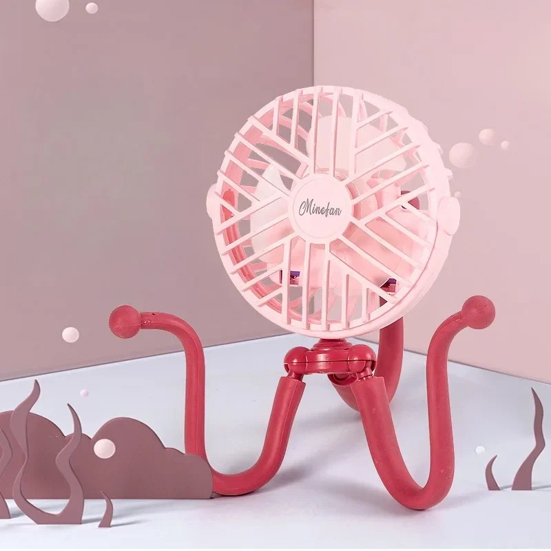 Детская Коляска Octopus Портативная Универсальная Зарядка Маленький Вентилятор