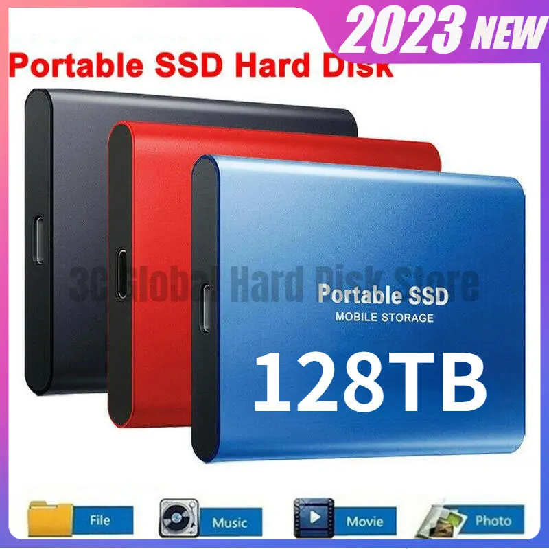

Portable High-speed M.2 SSD 2TB External Solid Hard Drive 4TB 8TB 16TB 128TB USB3.1 SATA SSD 32TB Hard Disk for Laptop Notebook