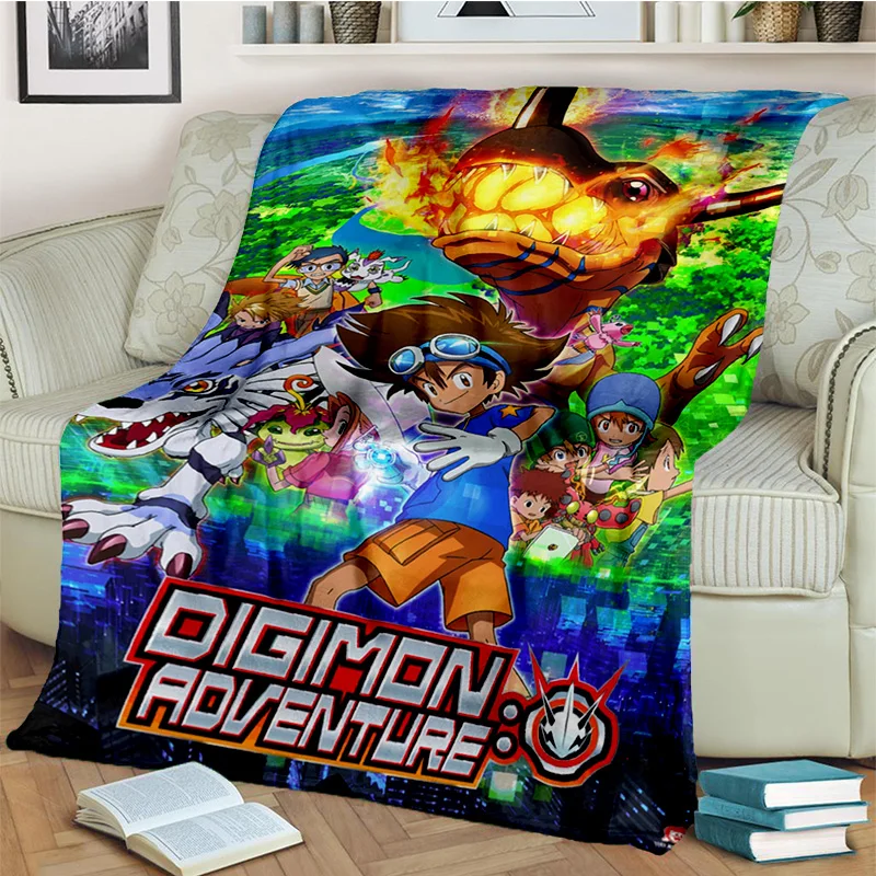 

3D одеяло Digimon Приключения монстр мультфильм, мягкое одеяло для дома, спальни, кровати, дивана, пикника, путешествия, офиса, детское одеяло