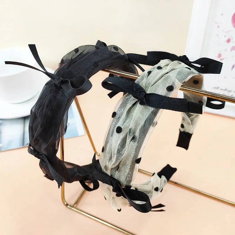 

Korean Fashion Headbands Headdress Summer Scrunchie Hair Bands for Women Hairband Girls Hair Bow Kawaii Hair Accessories 2022
