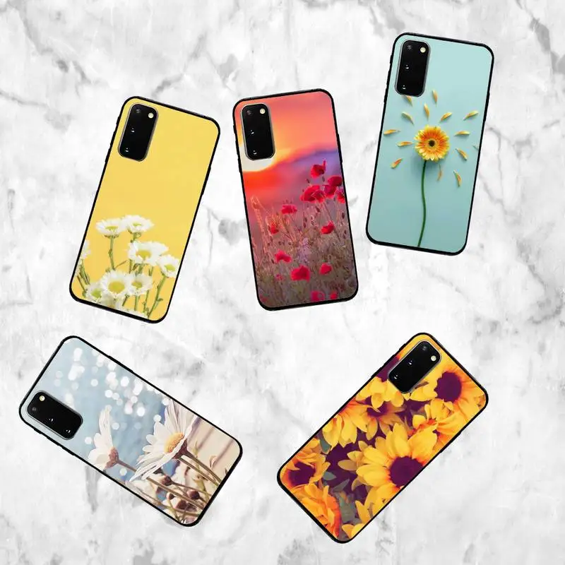 

YNDFCNBYNDFCNB Delicate Flowers In The Sun Phone Case For Samsung Galaxy S7 Edge Plus S9 S20Plus S20ULTRA S10lite S225G S10 Case