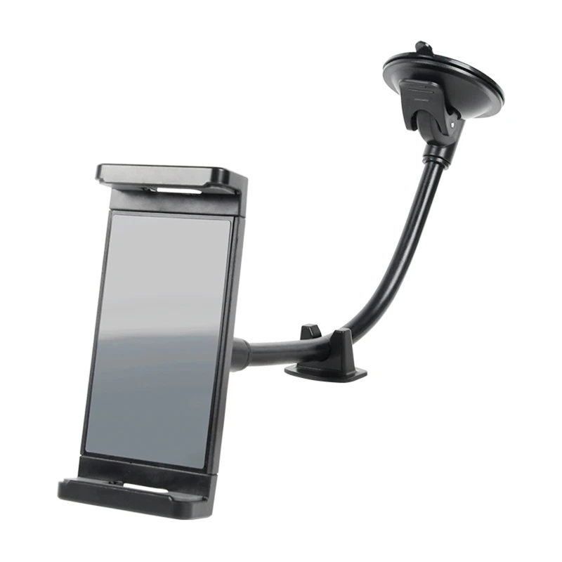 

Car Phone Gooseneck Windshield Mount Cradle Suction Cup for 120-240mm Width Devices Free Rotations Universal Stand