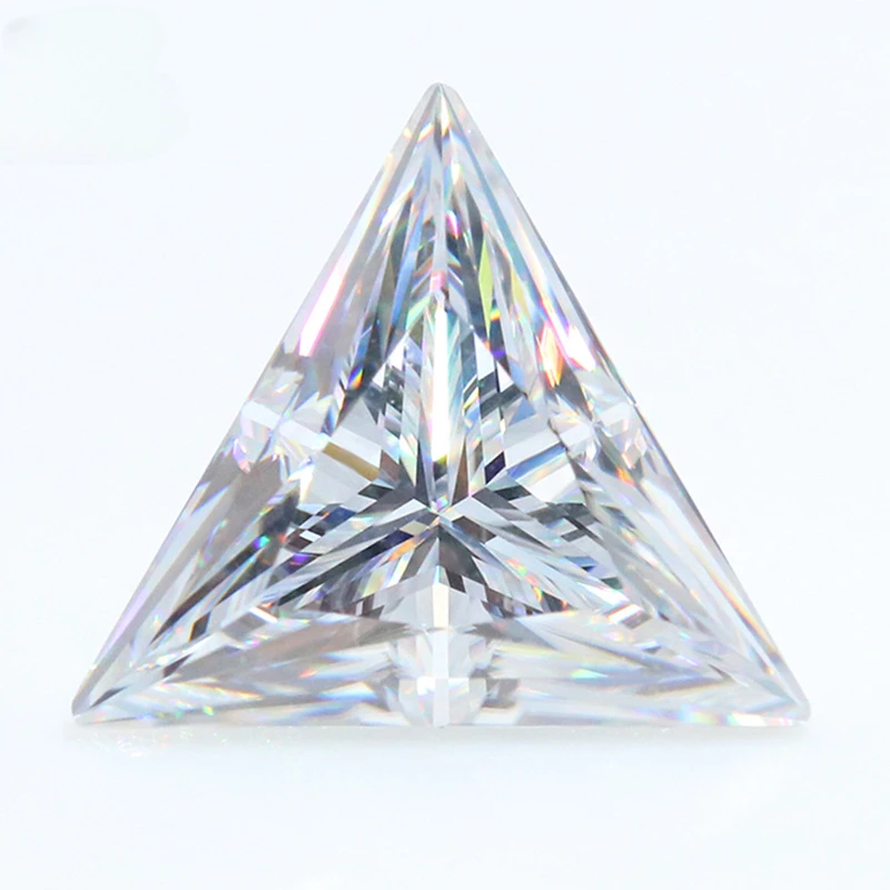 

Незакрепленный камень с муассанитом треугольной огранки 0,3-3 карата, натуральный D-образный Цвет VVS1, геометрический Муассанит, бриллиант, незакрепленный камень, бижутерия «сделай сам»