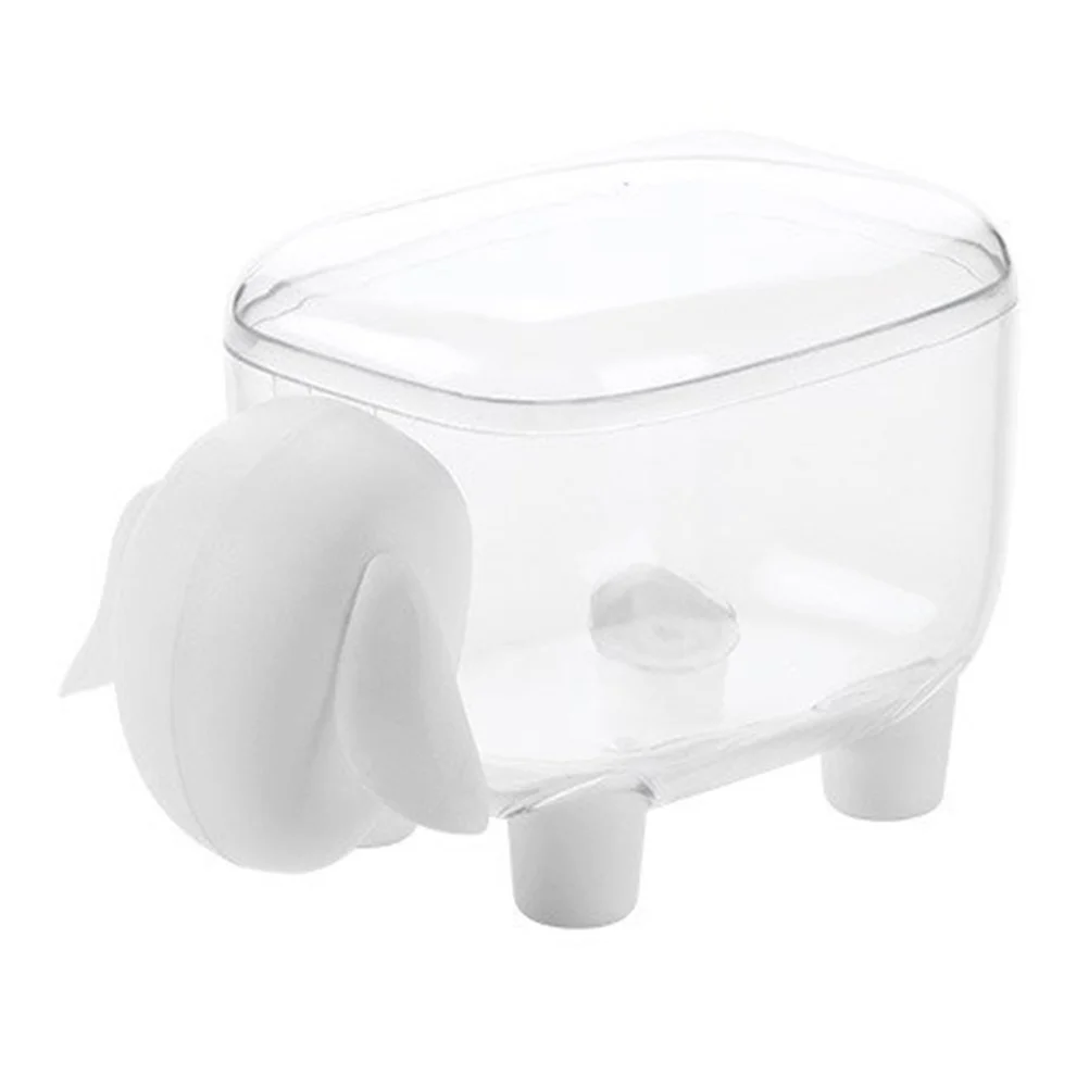 

Household Cotton Swabs Storage Box Creative Lamb Shaped Storage Box (White)