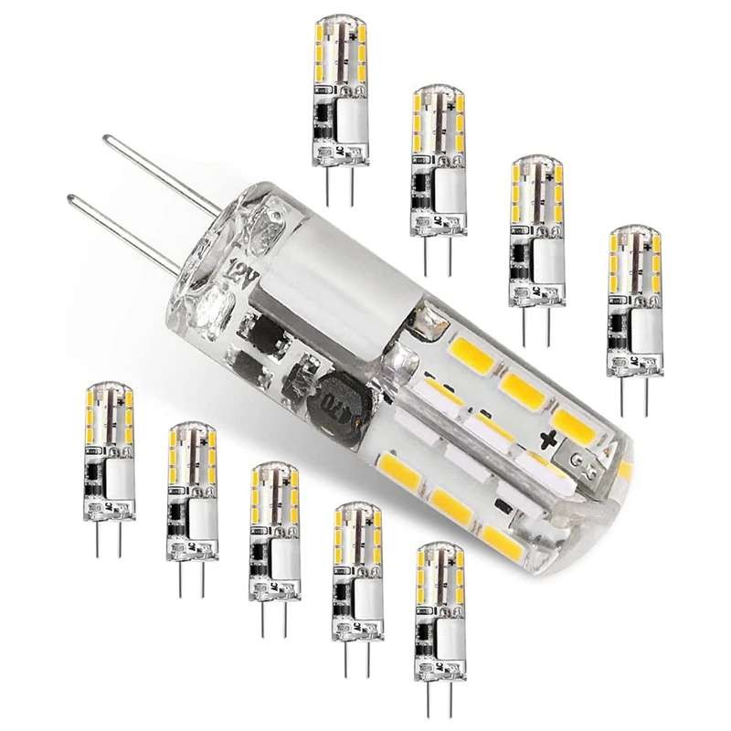 

G4 LED Bulbs, 12 V 1.5 W No Flickering G4 LED Pin Base Bulb, Replacement For 20 W Halogen Bulbs, 10Pcs