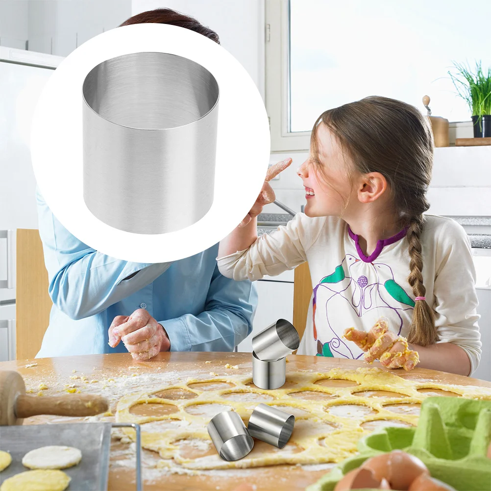 

Ring Mold Cake Mousse Molds Baking Mould Stainless Round Steelcuttersmetal Pastry Set Dessert Diy Mini Circle Rings Cooking