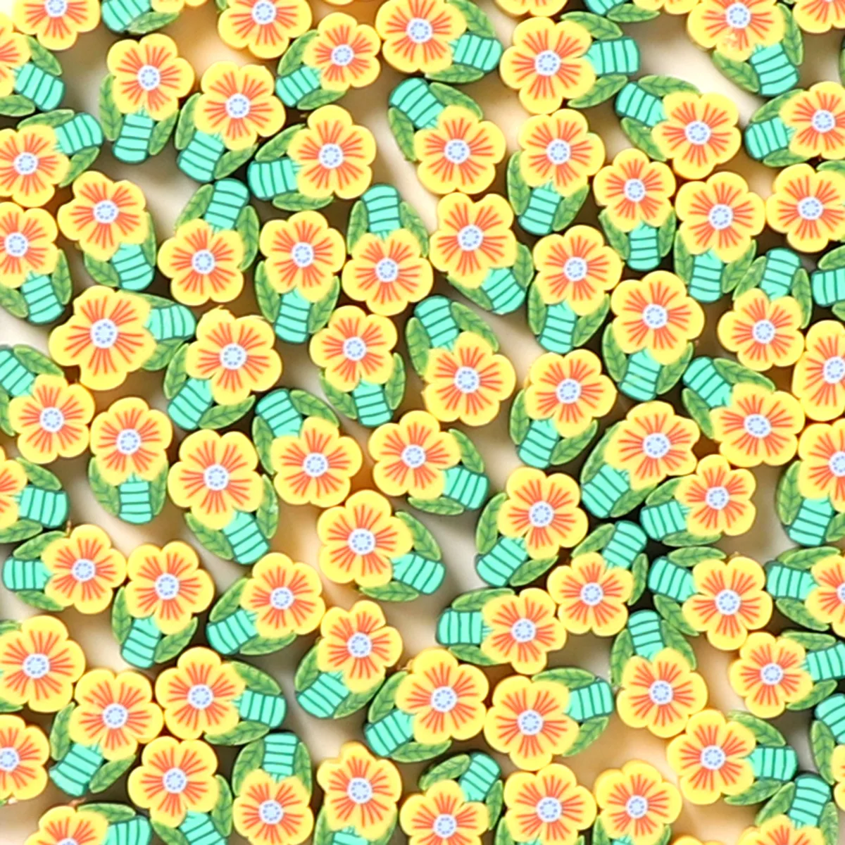 100 шт. бусины из полиэстера 11 х7 мм