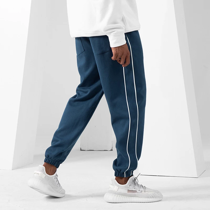 

Spring New Men's Casual Pants Large Size Solid Color Pants Small Leg Elastic Waist Pants Male Leisual Clothing Trousers