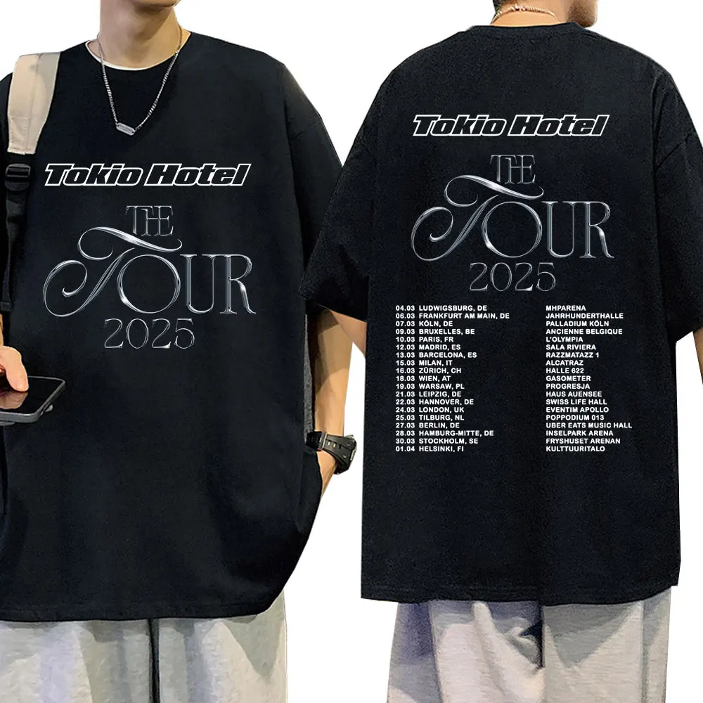 Немецкая рок-группа Tokio Hotel The Tour 2025 футболки для мужчин и женщин футболка в стиле