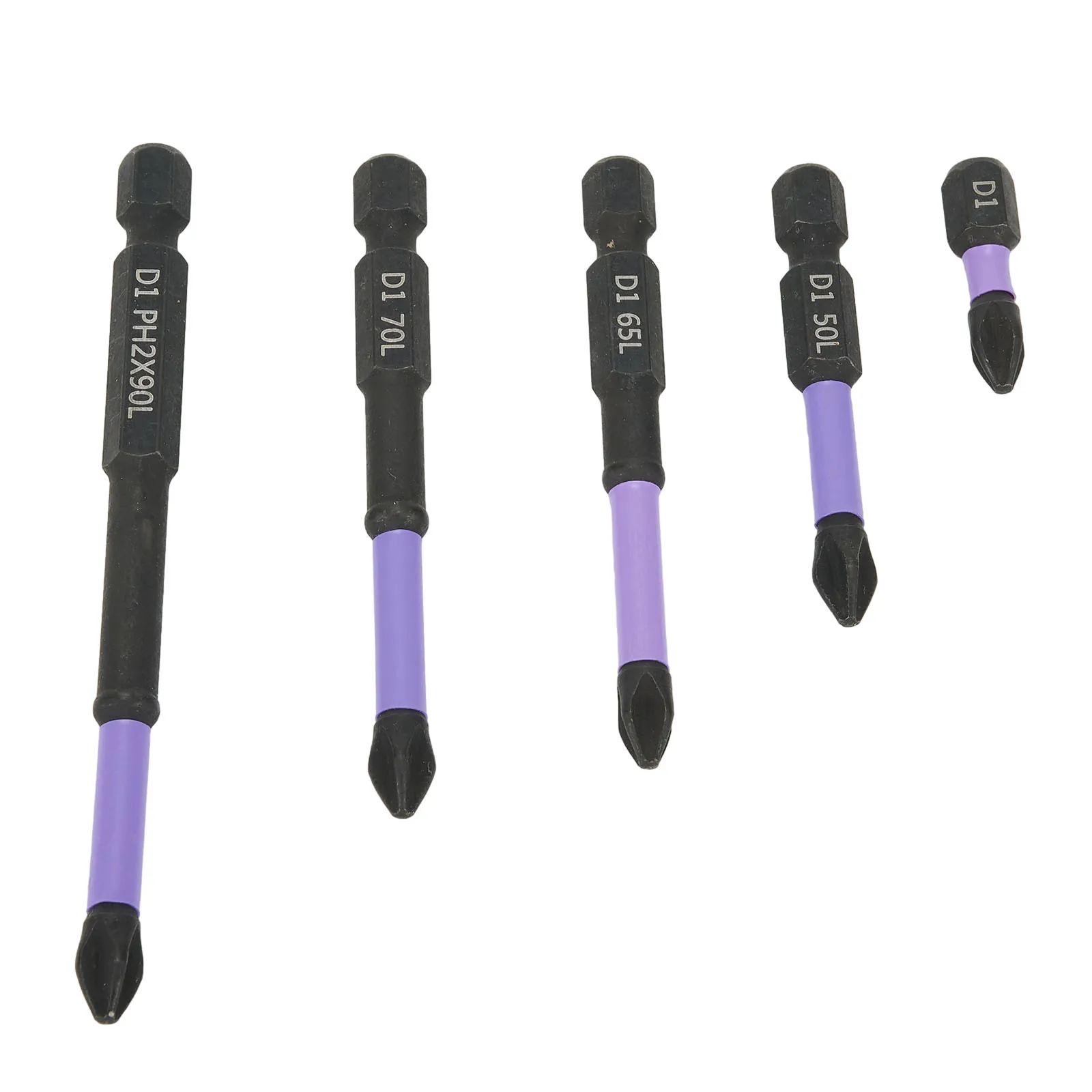 5 шт. нескользящая крестовая отвертка из легированной стали 25-90 мм пакетная