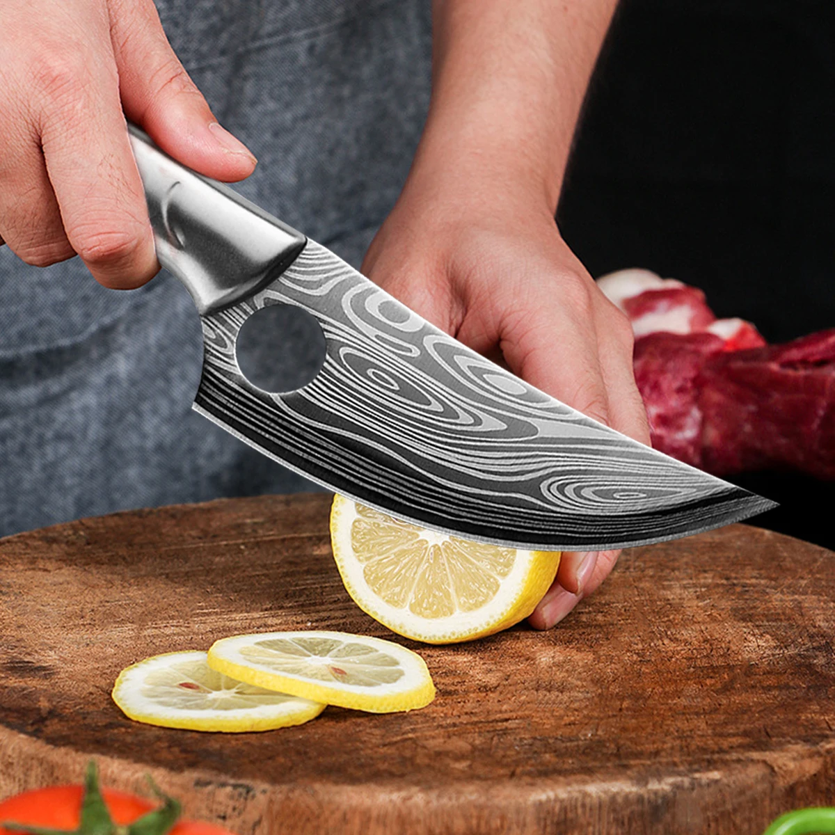 Нож для обвалки из нержавеющей стали нож мясника мясницкий филировочный рыбы