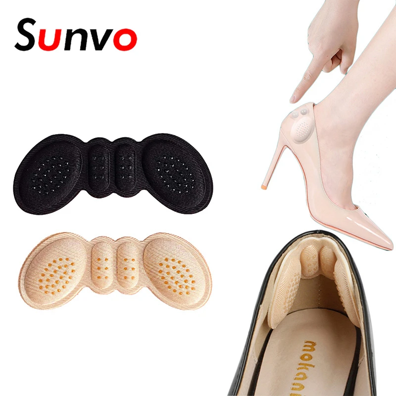 

2Pcs Women Insoles Patch Heel Pads for Sport Shoes Pain Relief Antiwear Feet Pad Heels Protector Back Sticker Blister Prevention