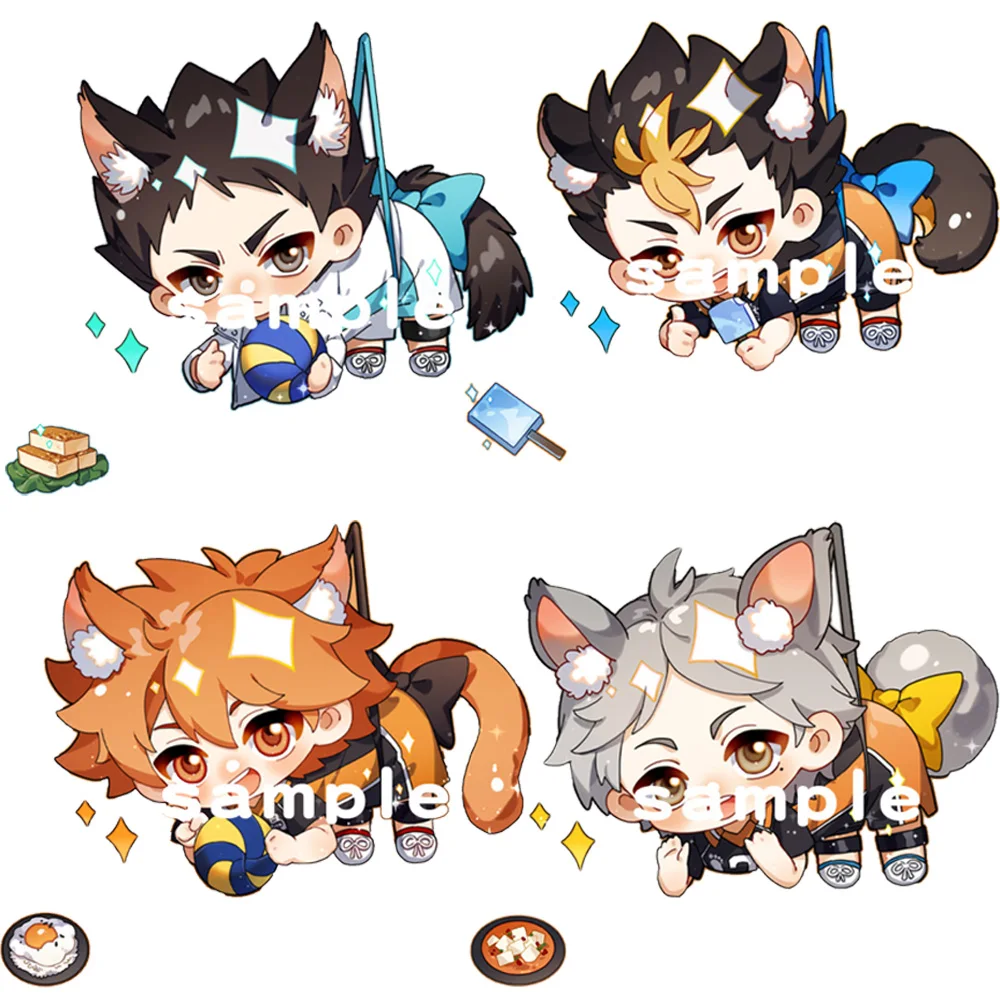 

Anime haikyuu Acrylic Keychain Cosplay volleyball Boy Hinata Shoyo Kageyama Tobio Hanging Key Chain Cute Bag Pendant Key Ring